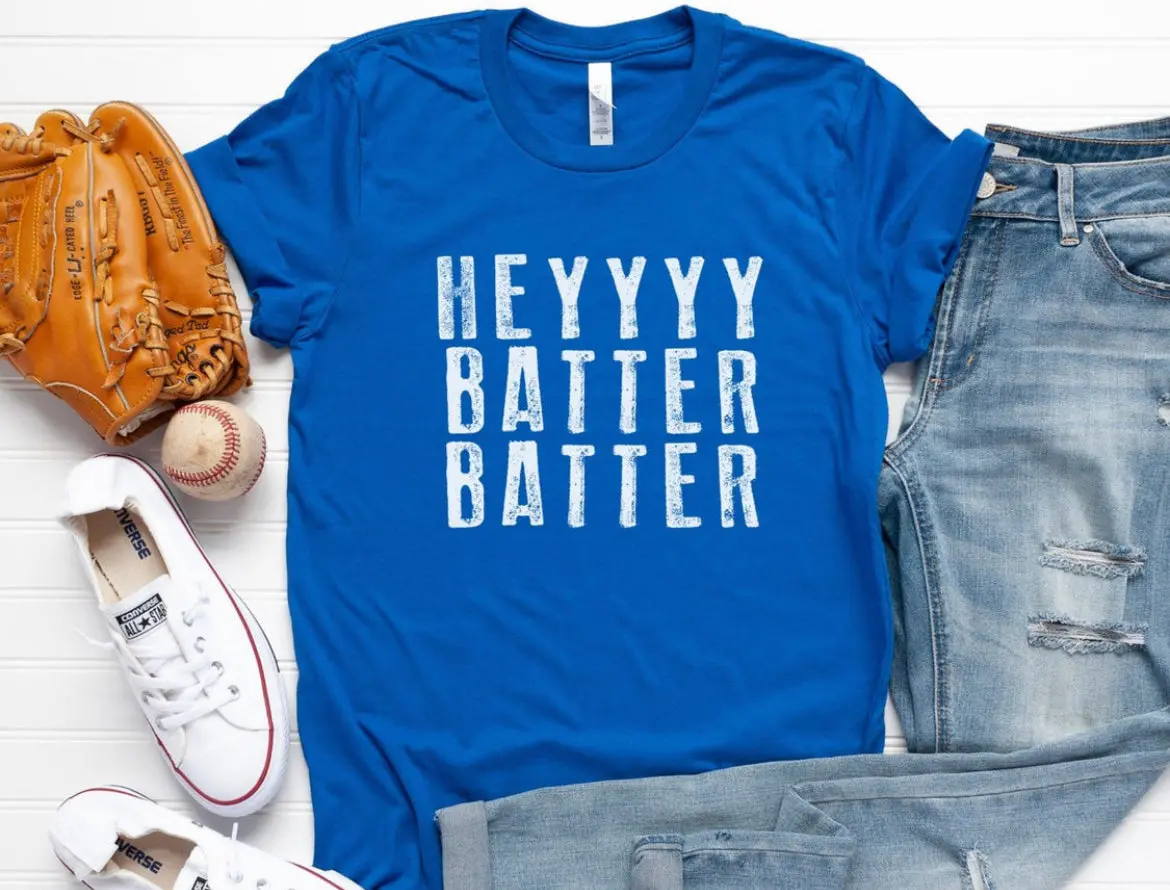 Hey Batter Batter Tee (Various Colors) 1