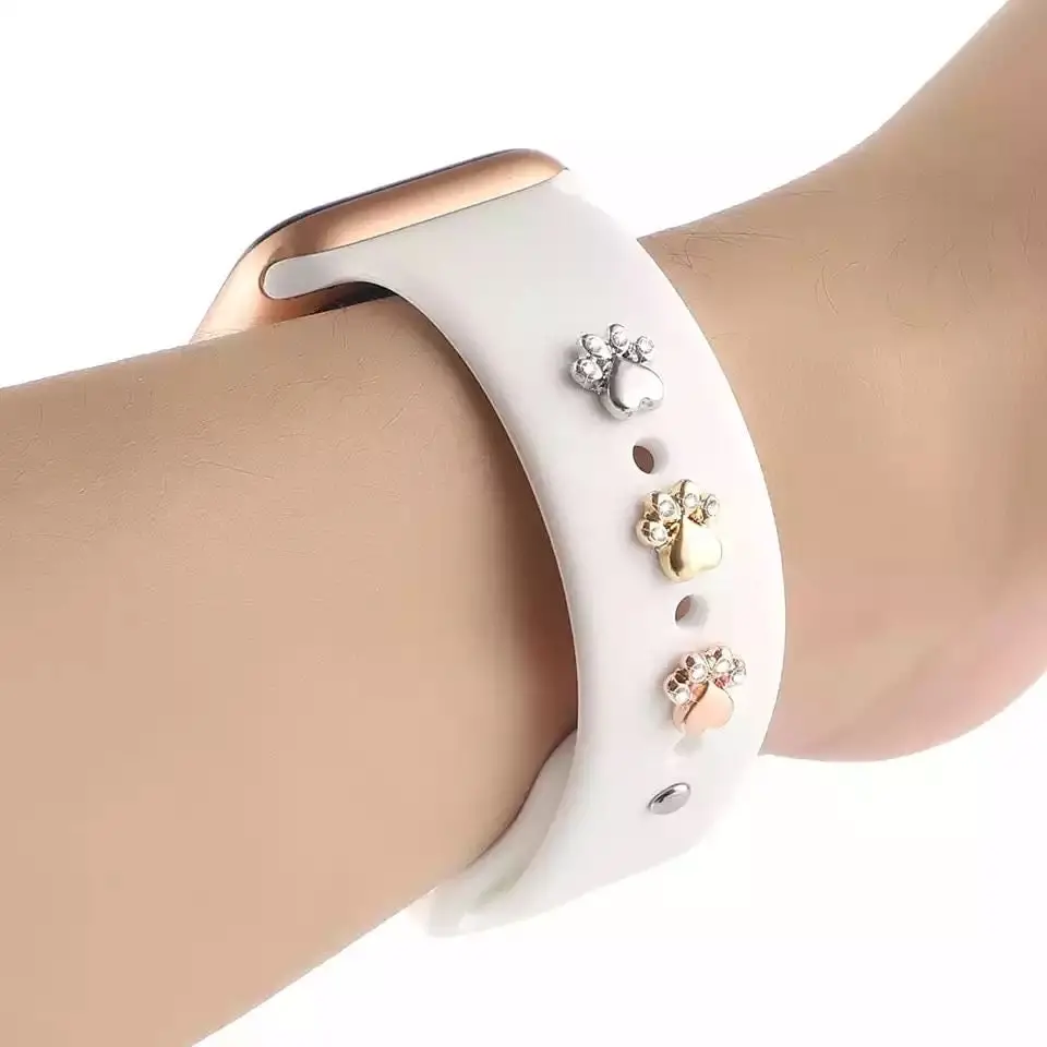 Paw Print Watch Band Charms 1