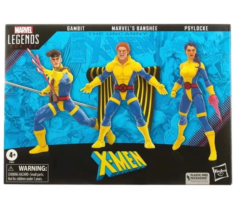 X-Men 60Th Marvel Legends 3-Pack (Banshee, Gambit, Psylocke) 1