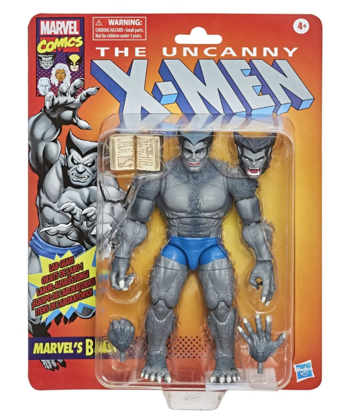 Marvel Legends Exclusive Retro Vintage Beast Grey 6-Inch Figure 1