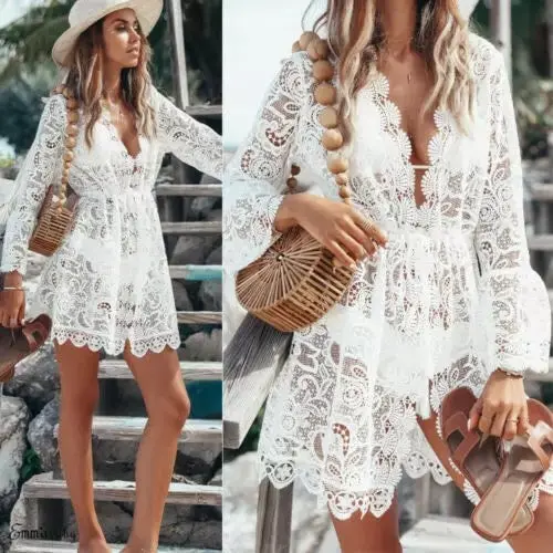 Floral In Lace Cover Up 1