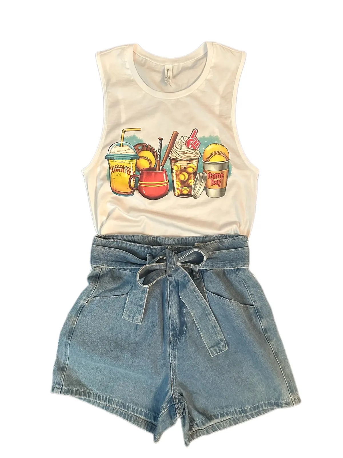 Softball & Lattes Tank Top 1