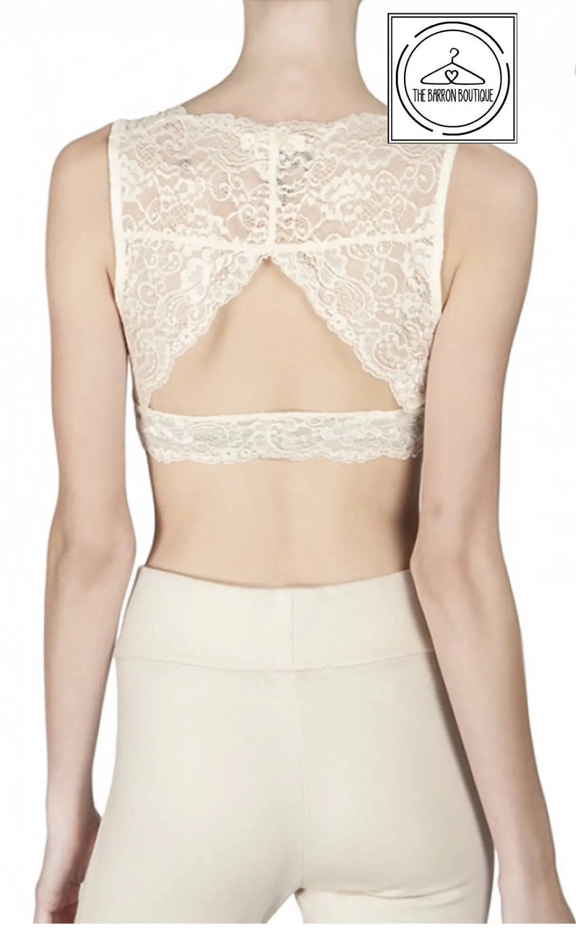 Lace Cream Bralette 1