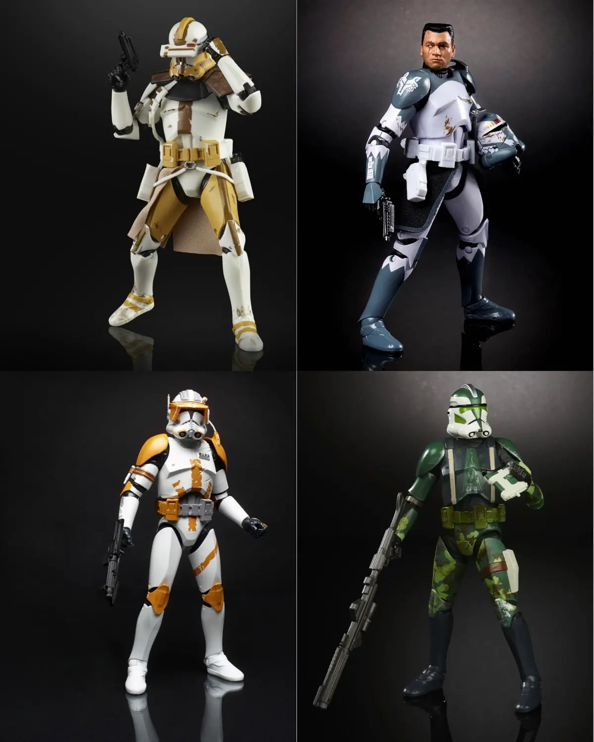 (Bundle) Star Wars Black Series Clone Commander 4-Figure Set 1