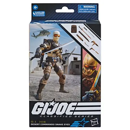 Gi Joe Classified Desert Commando Snake-Eyes 6-Inch Figure 1