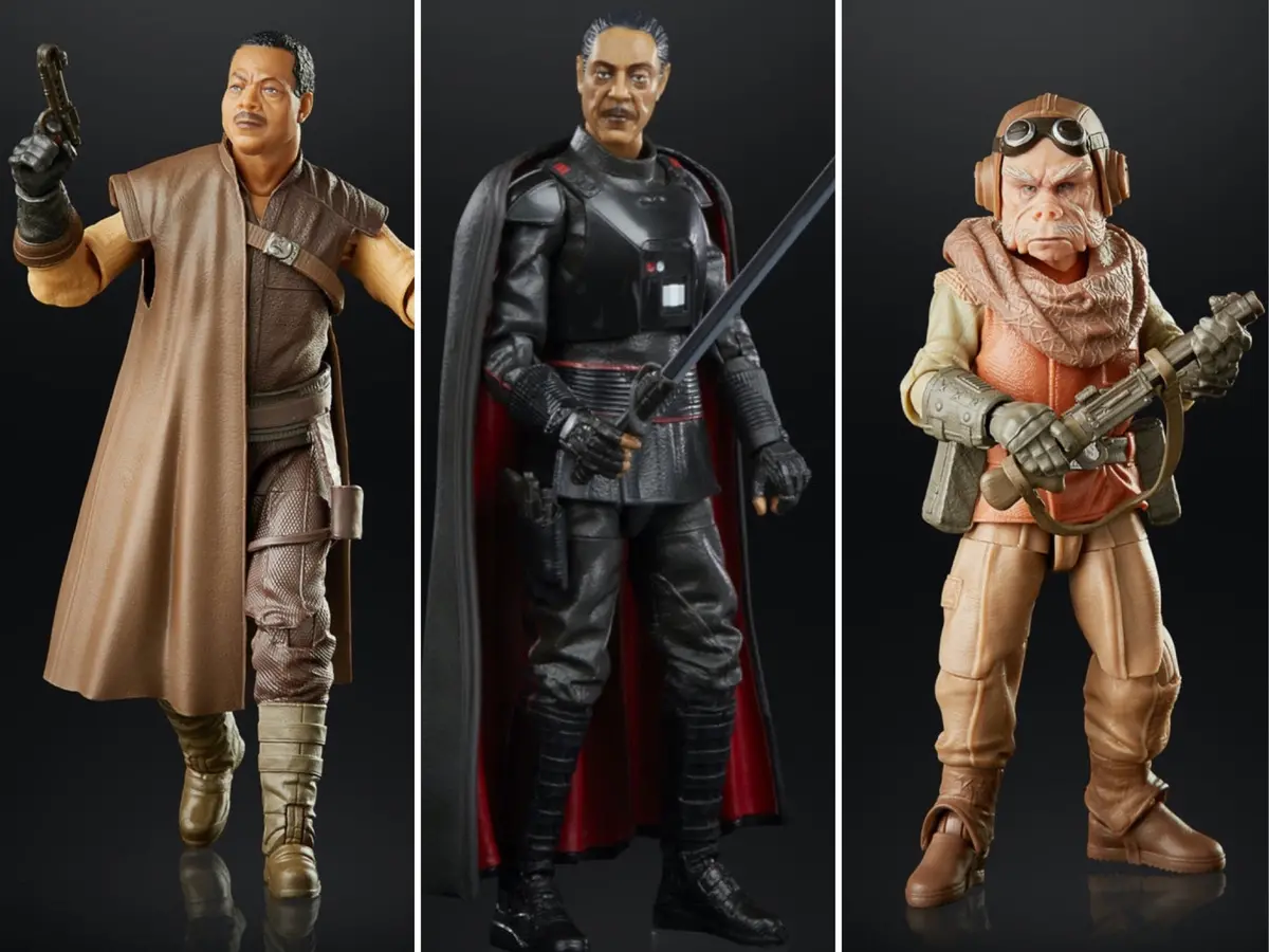 (Bundle) Star Wars Black Series Moff Gideon, Greef Karga, Kuiil (3-Figure Set) 1