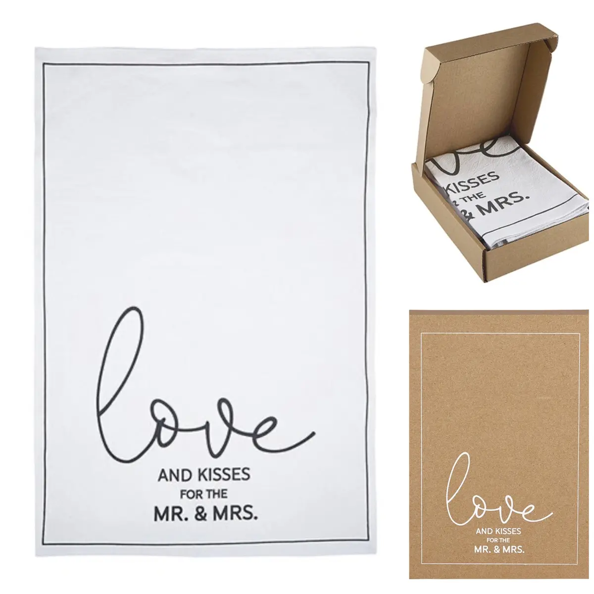 Love & Kisses Tea Towel 1