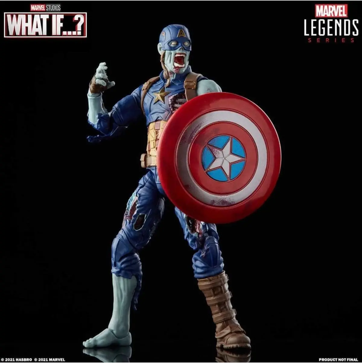Marvel Legends Zombie Captain America 6-Inch Figure 1