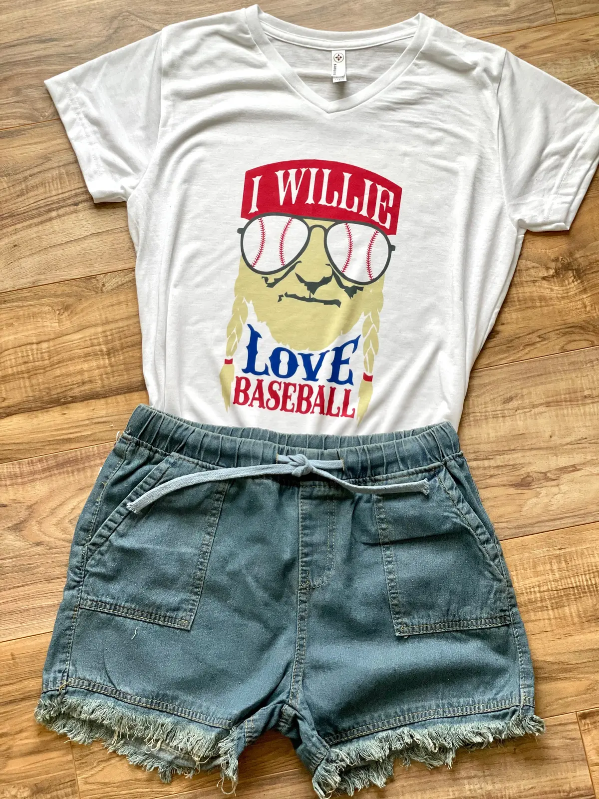 I Willie Love Baseball Tee 1