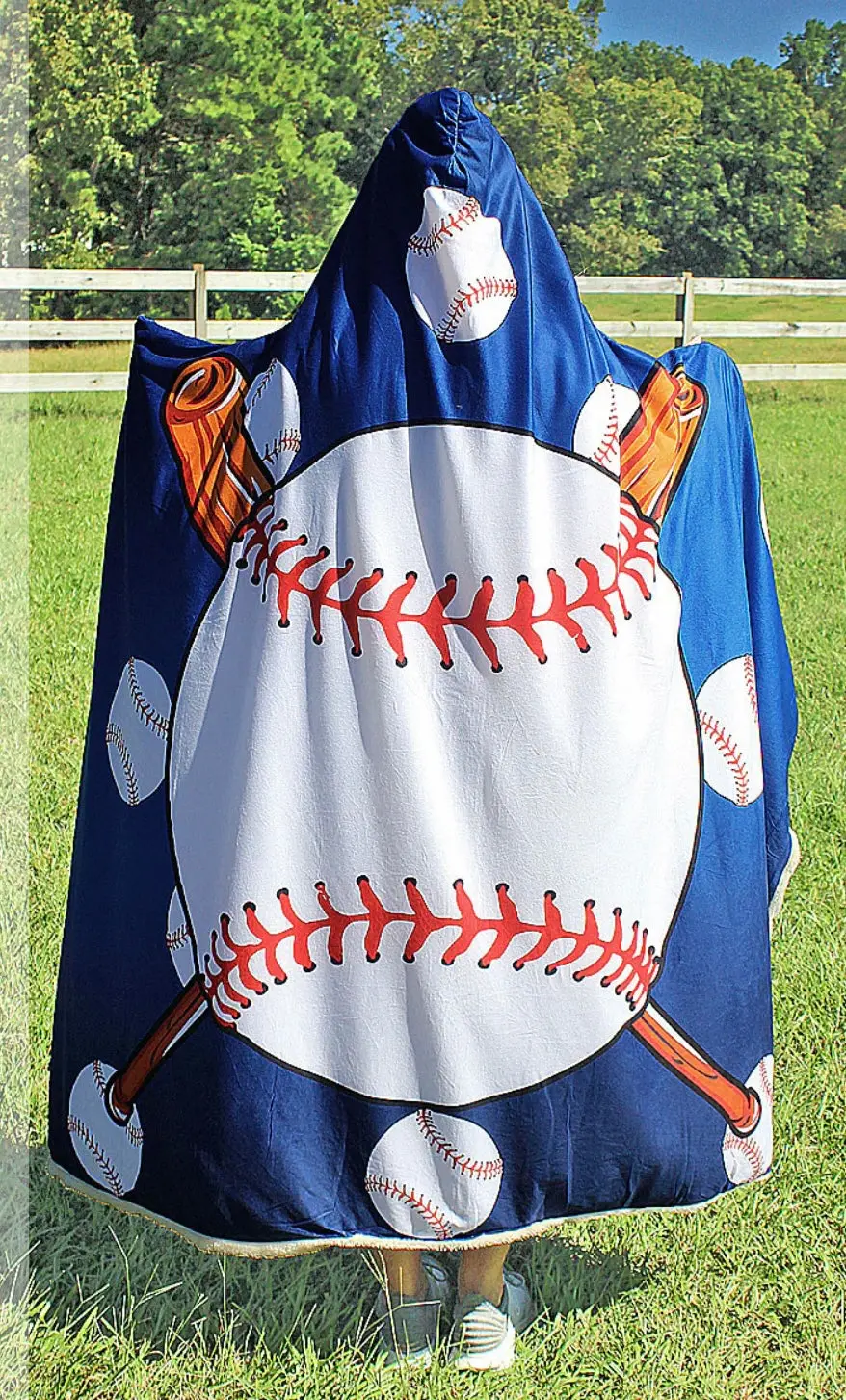Baseball Hooded Blankets 2
