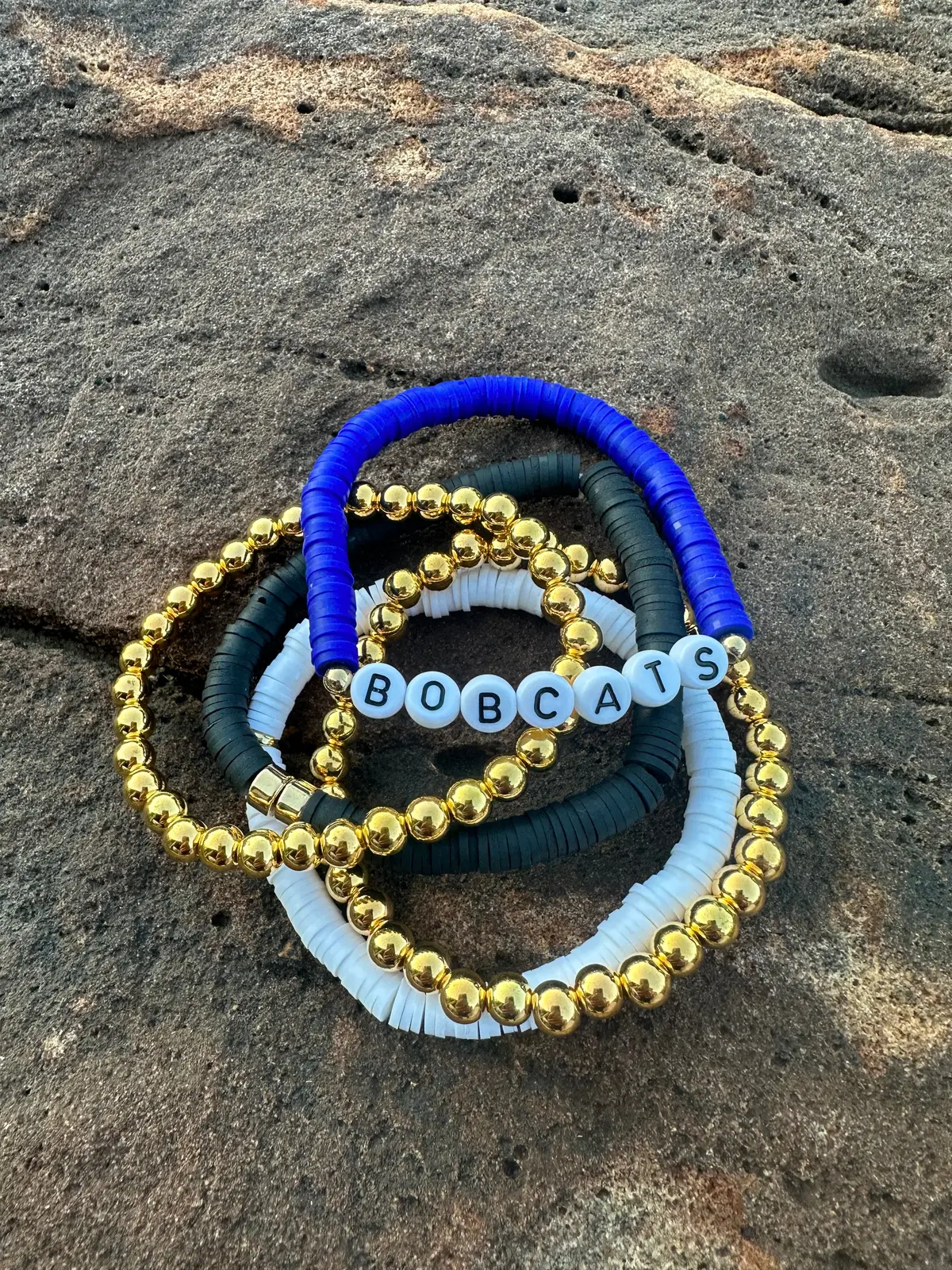 Bobcat Game Day Beaded Bracelets (Adult & Youth) 1
