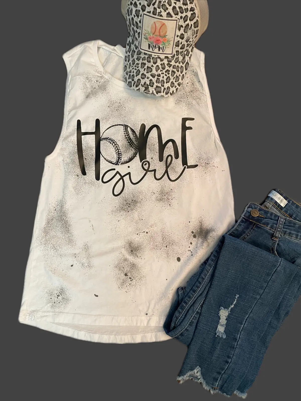 Home Girl Splatter Paint Tank Top 1