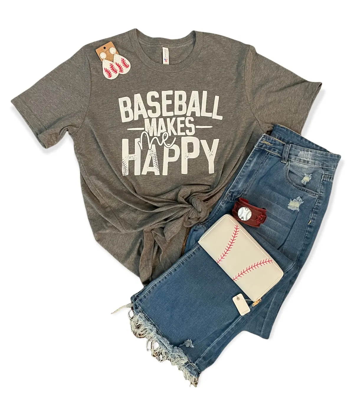 Baseball Makes Me Happy Tee 1