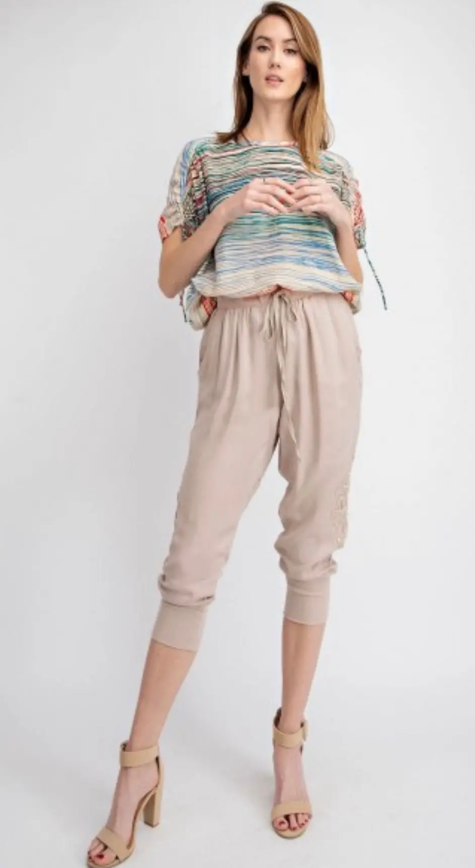 Natural Capri Joggers 1