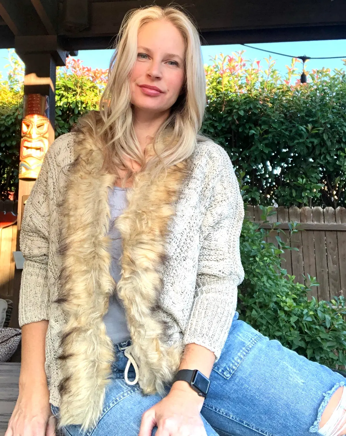 Faux Fur Emily Cardigan 1
