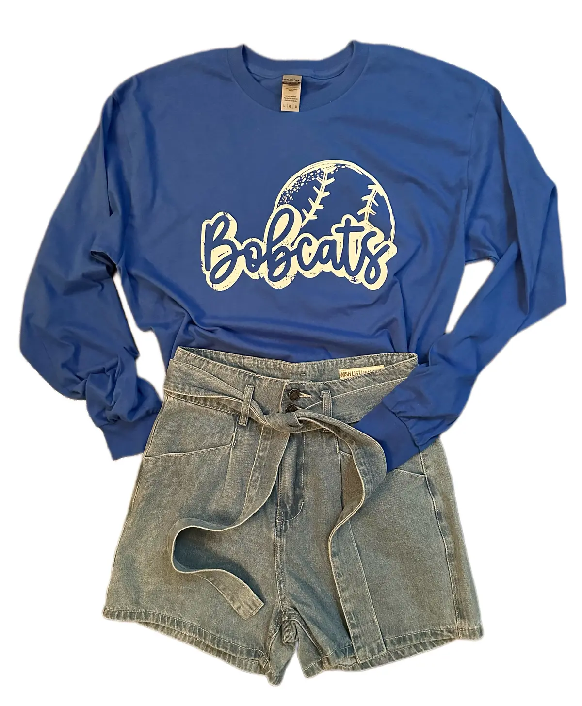 Bobcats & Baseball Long Sleeve T-Shirt 1