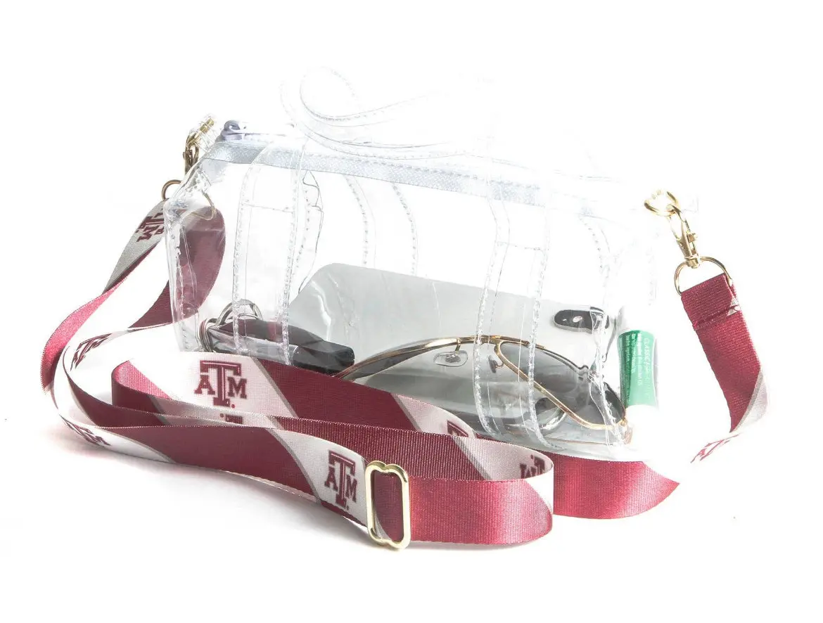 Clear Mini Duffel Texas A&M Purse 1