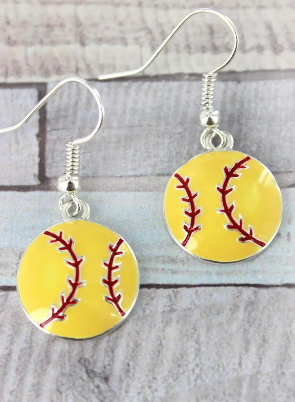 Laced Softball Earrings 1