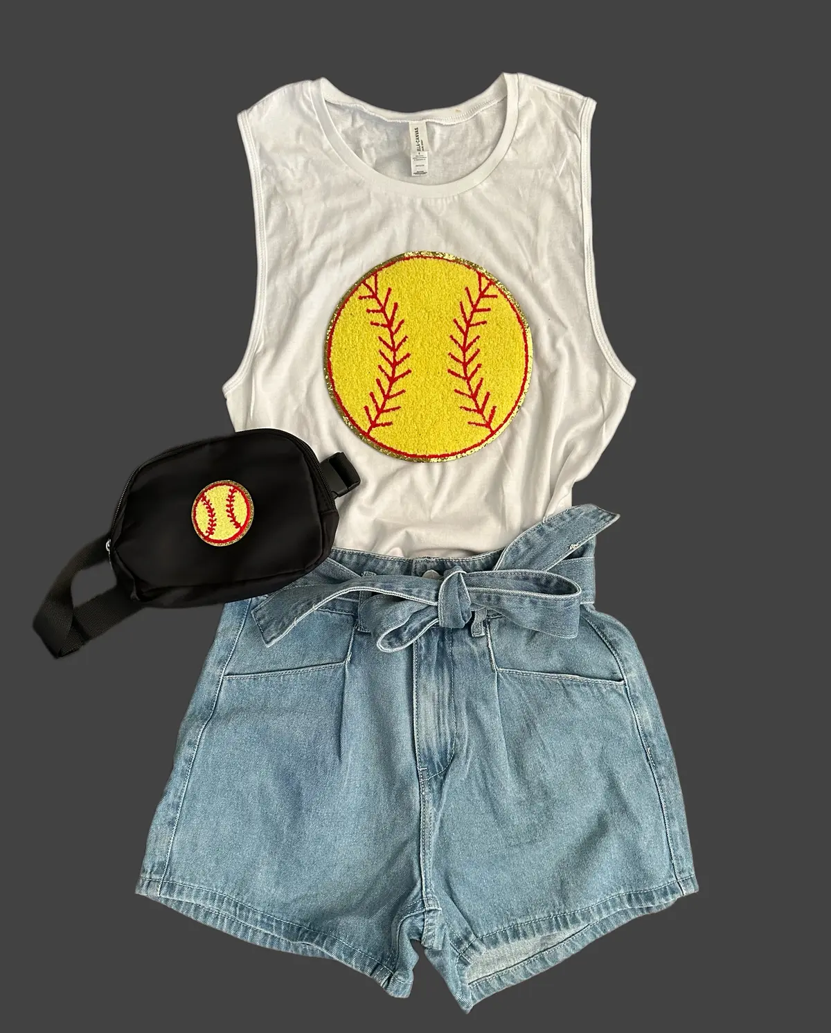 Custom Chenille Patch Softball Tops 1