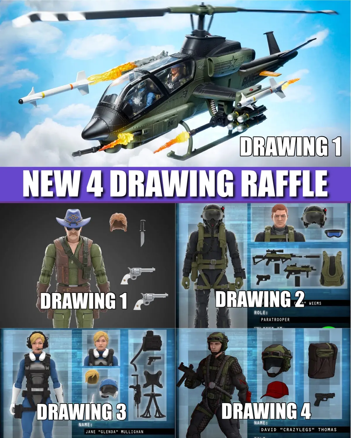 (4 Drawing Raffle) Haslab Gijoe Classified Dragonfly 1