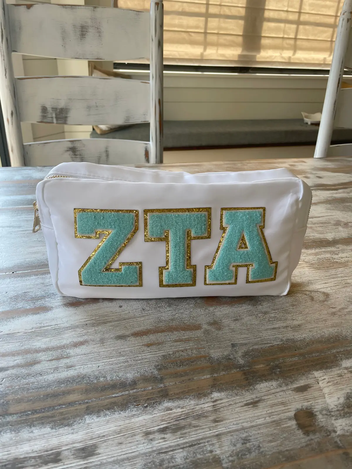 Zta Chenille Patch Pouch 2