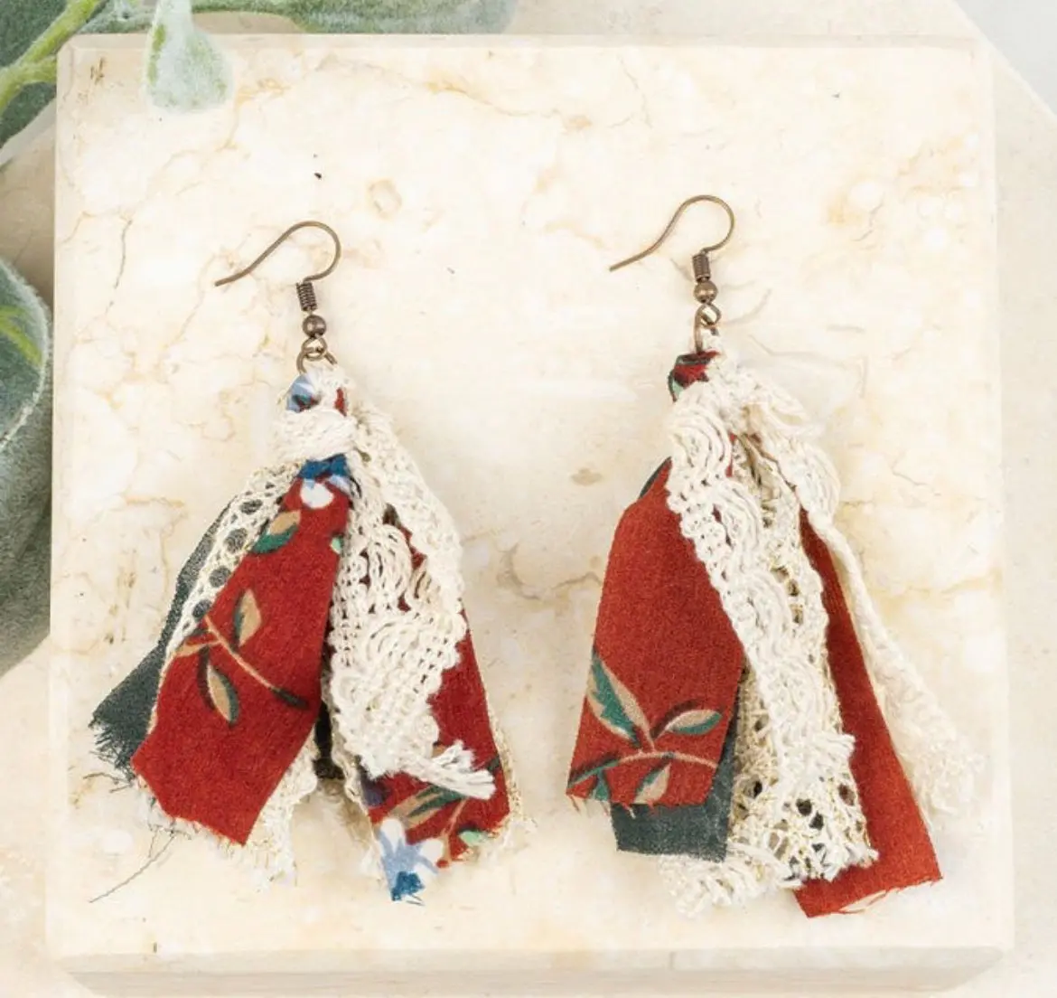 Lace Tassel Earrings 1