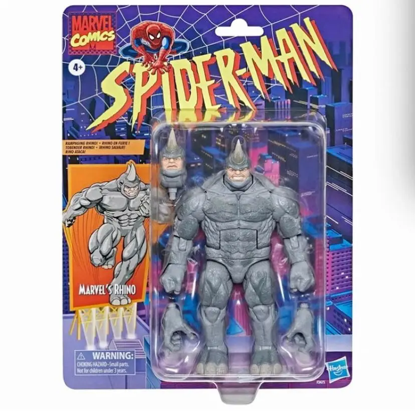 Marvel Legends Retro Rhino 6-Inch Scale Figure 1
