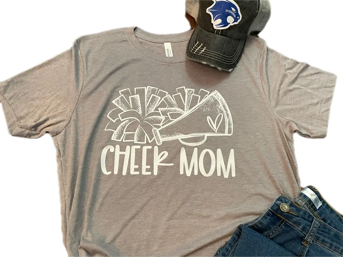 Cheer Mom Knotted Tee 2