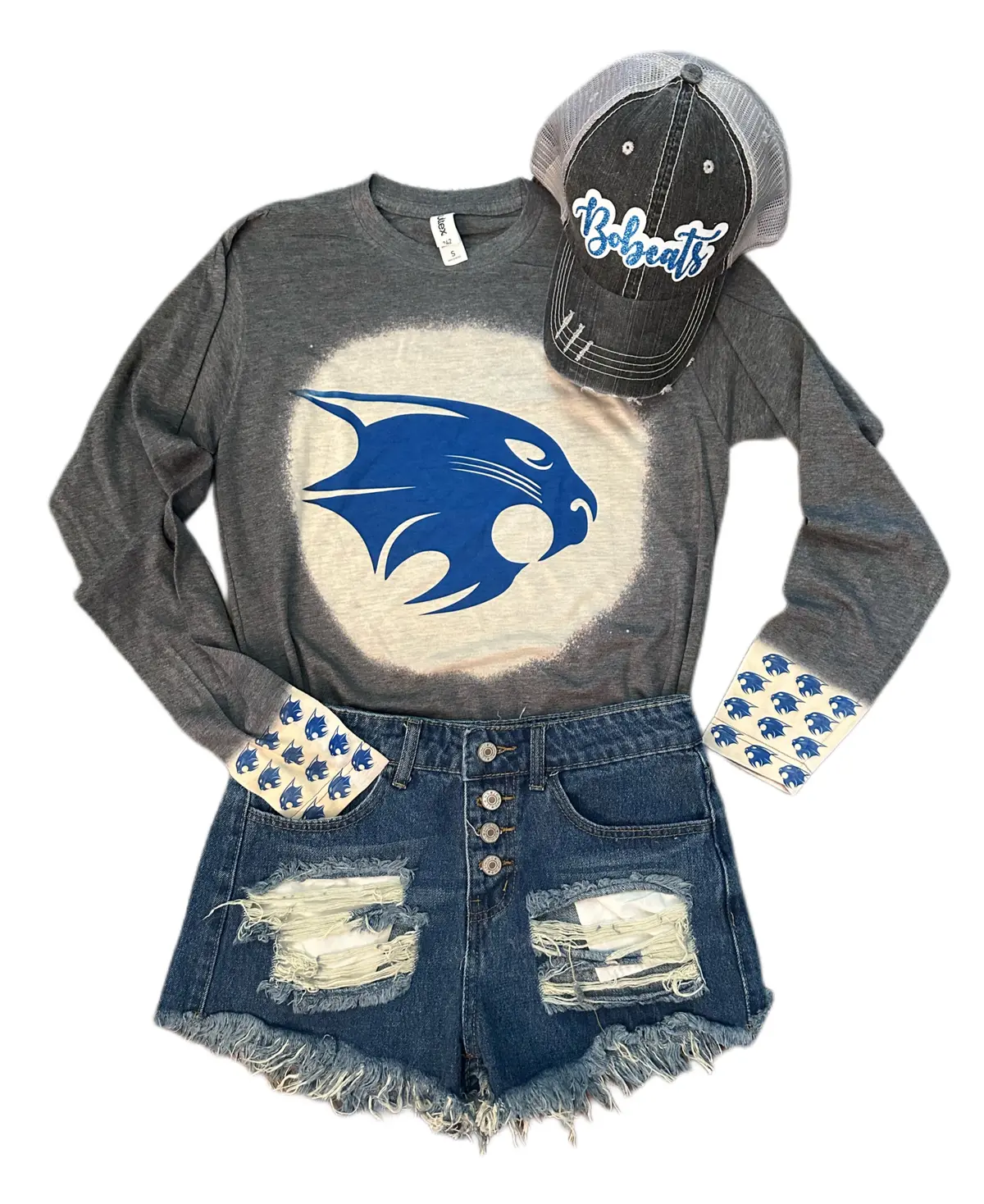 Bleached Bobcat Print Top 1