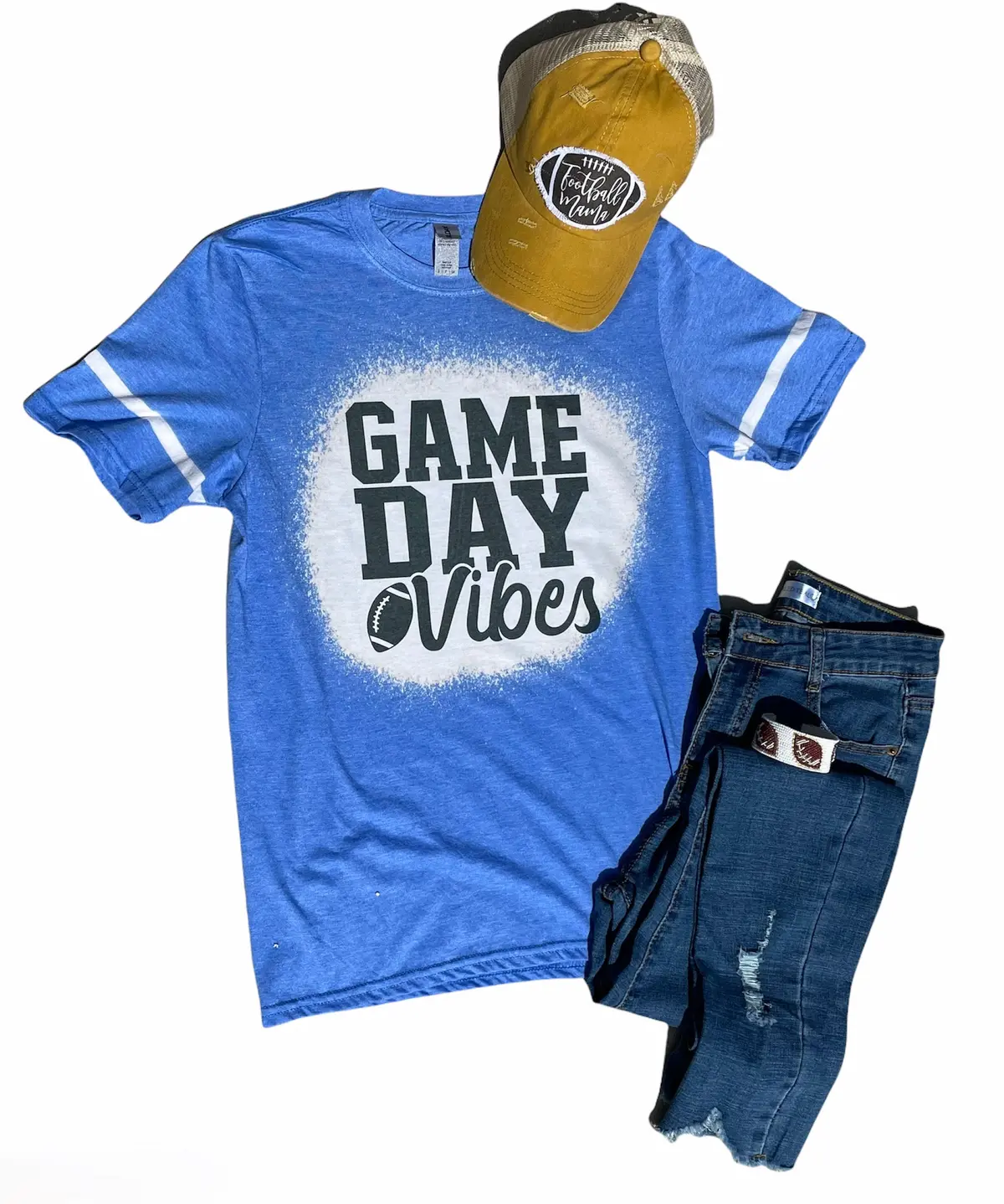 Bleached Football Tees 1