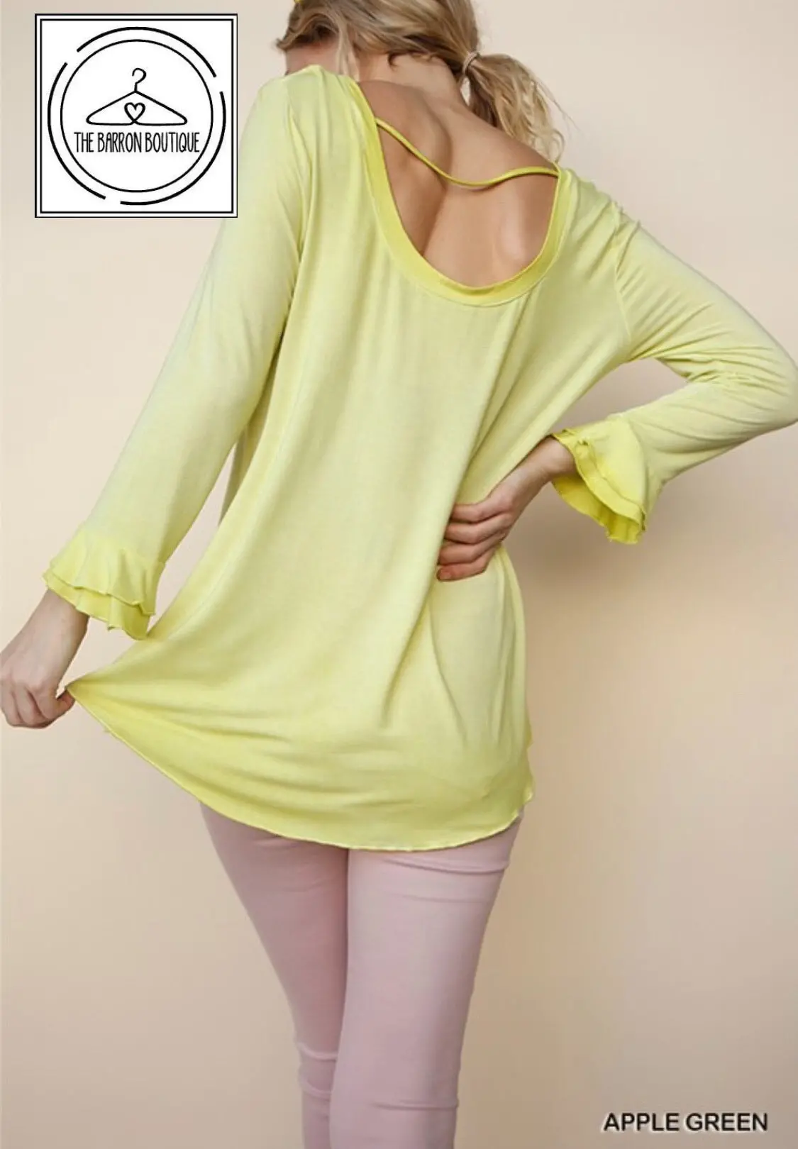 Flutter Cuff Apple Top 1