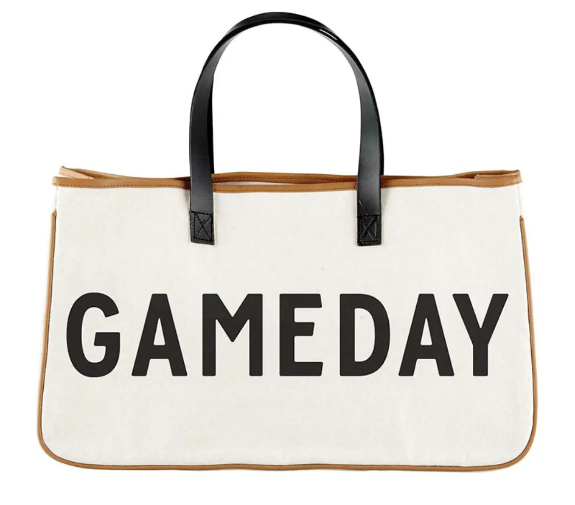 Canvas Game Day Tote Bag 1