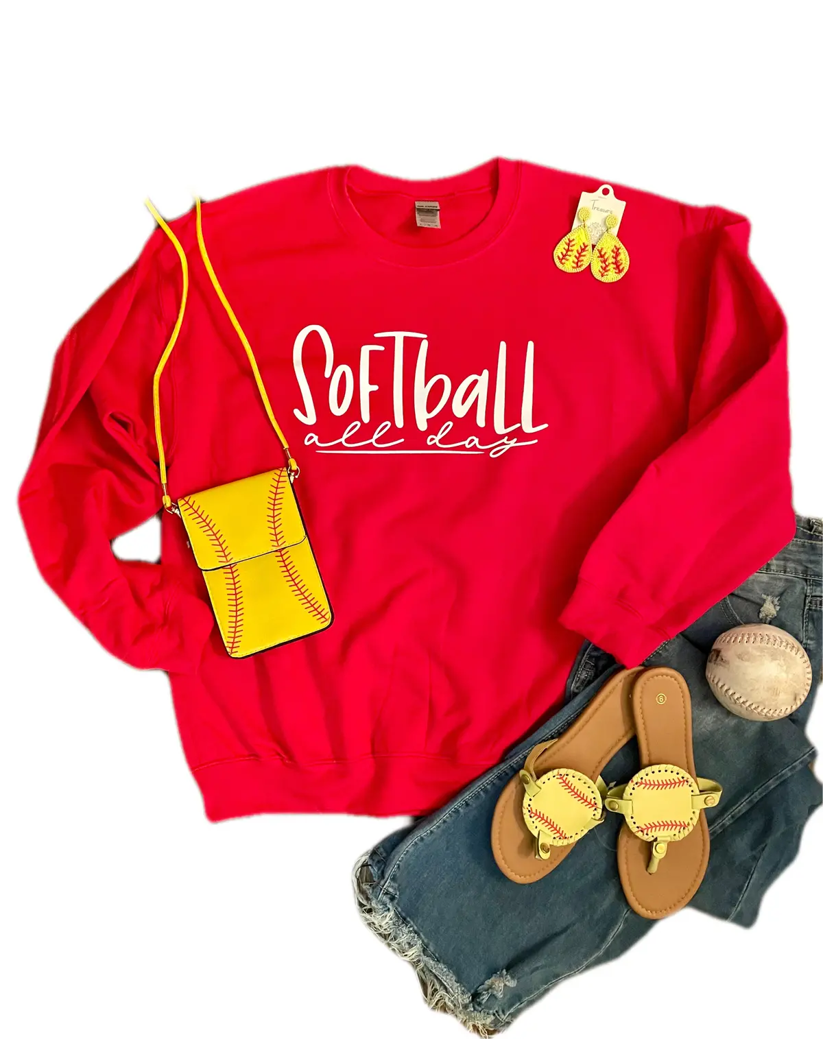 Softball All Day Sweatshirt 1