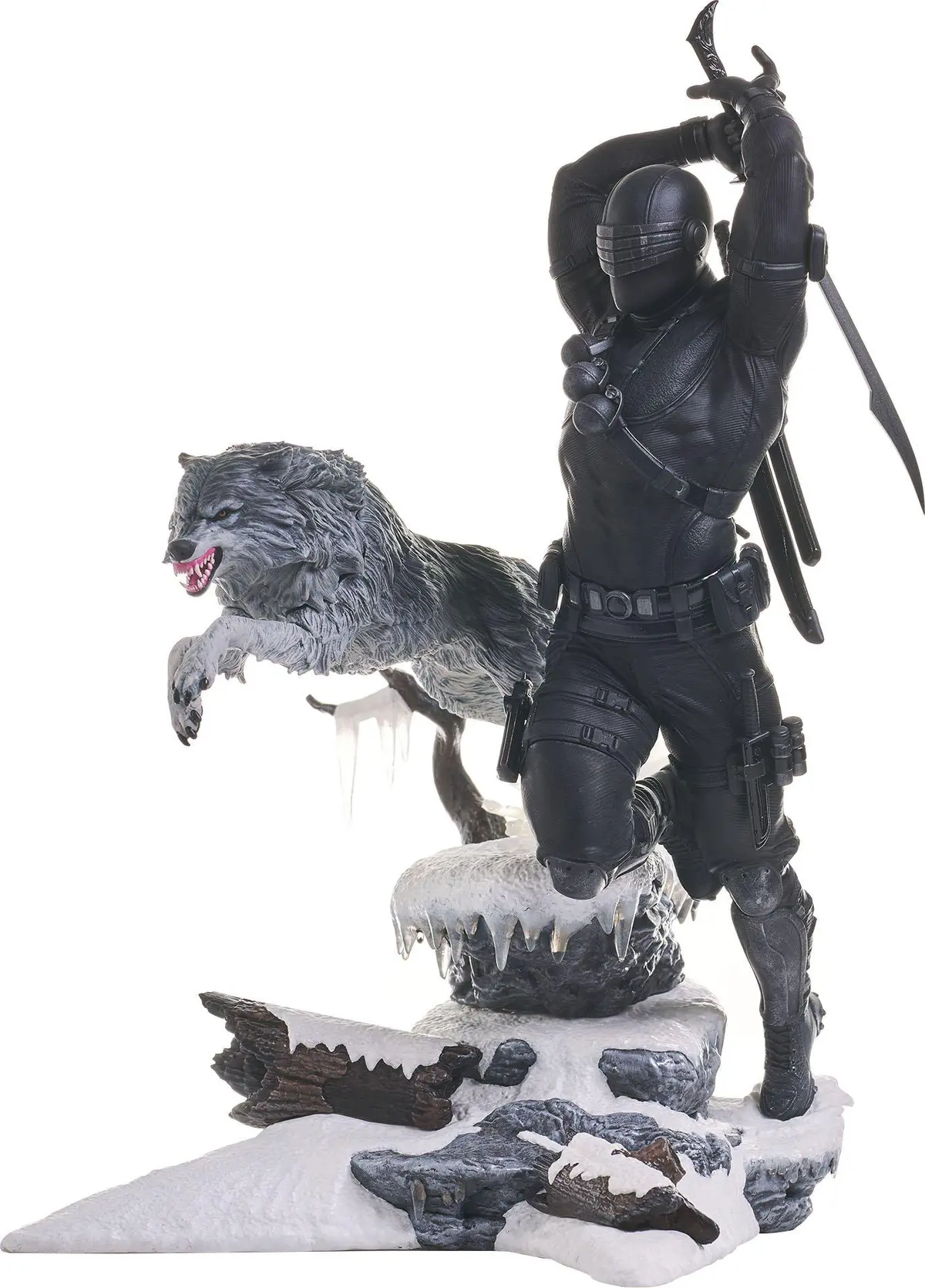 Diamond Select Gi Joe Snake Eyes & Timber 11-Inch Statue 1