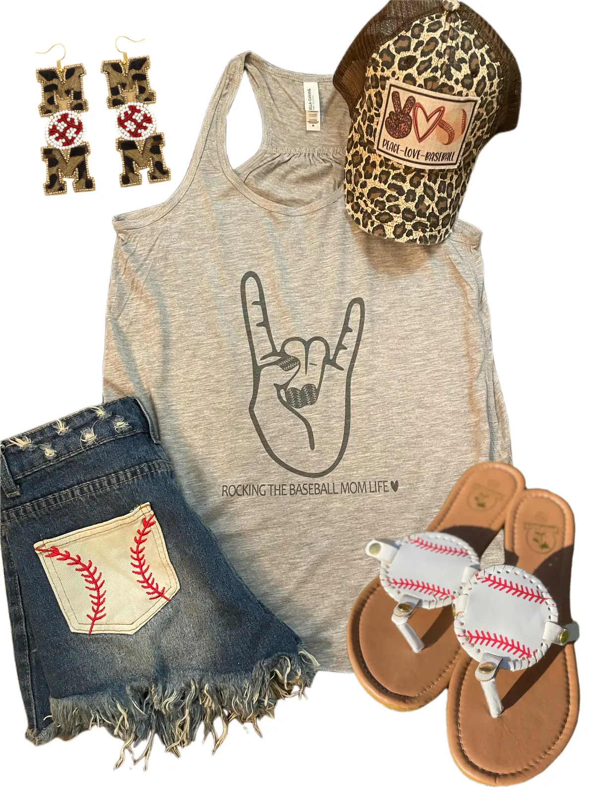Rocking The Baseball Mom Life Tank 1