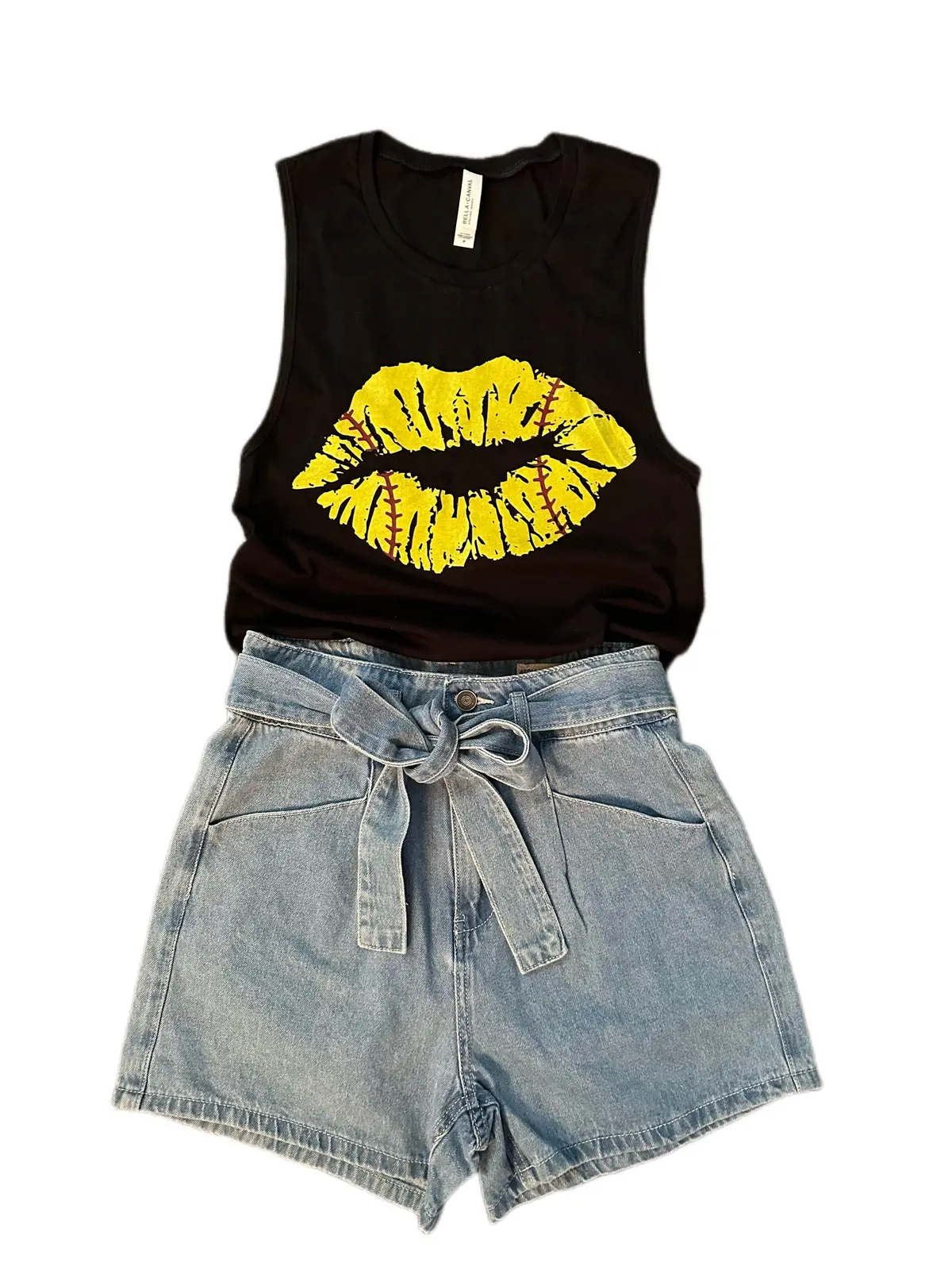 Softball Kisses Tank Top 1