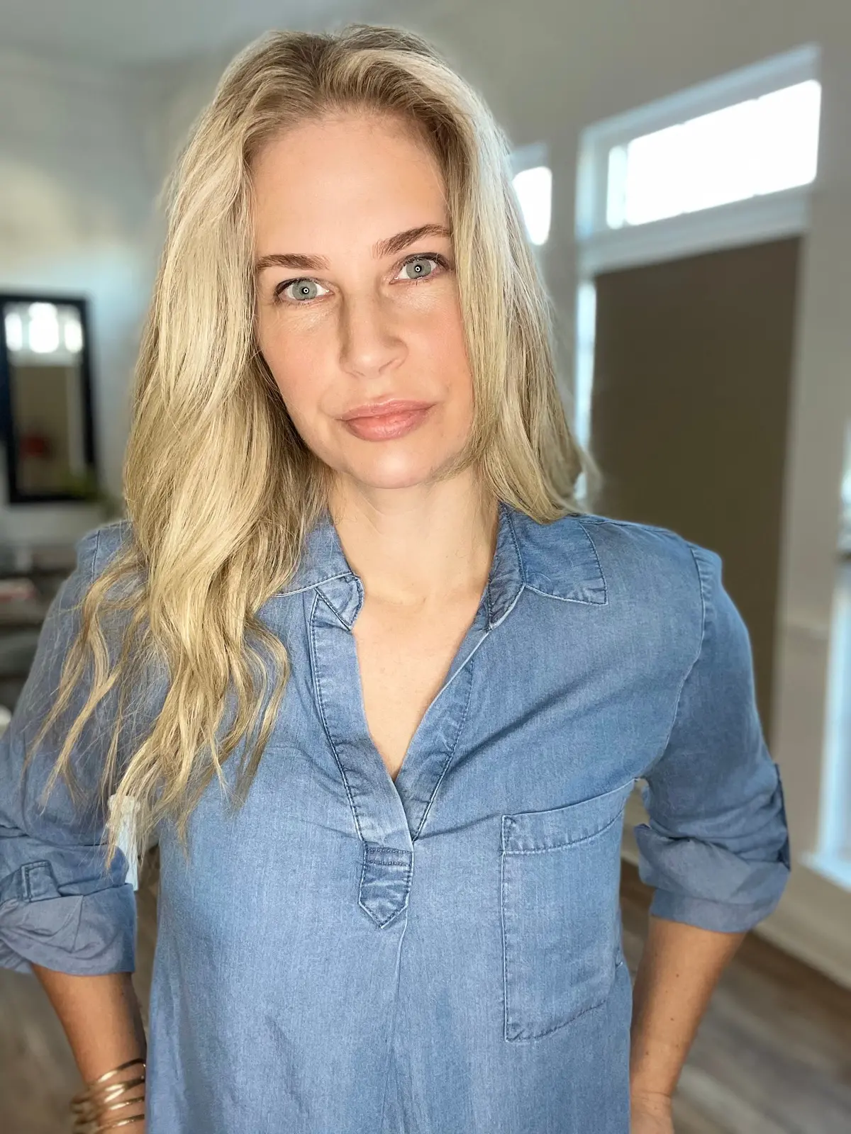 Darling Denim Blouse 1