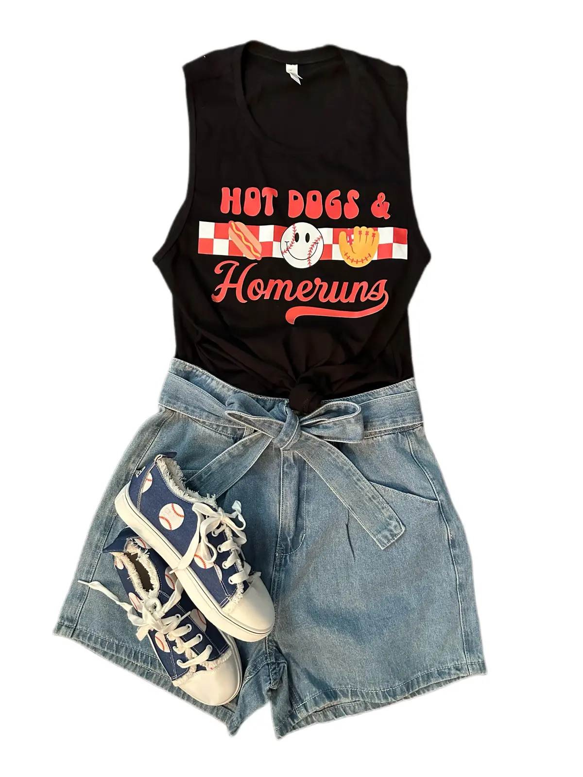 Hot Dogs & Homeruns Tank Top 1