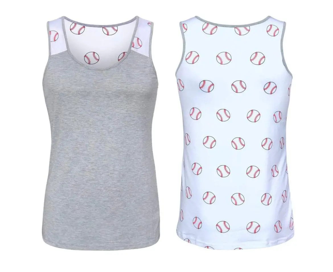 Baseball Time Tank Tops 2