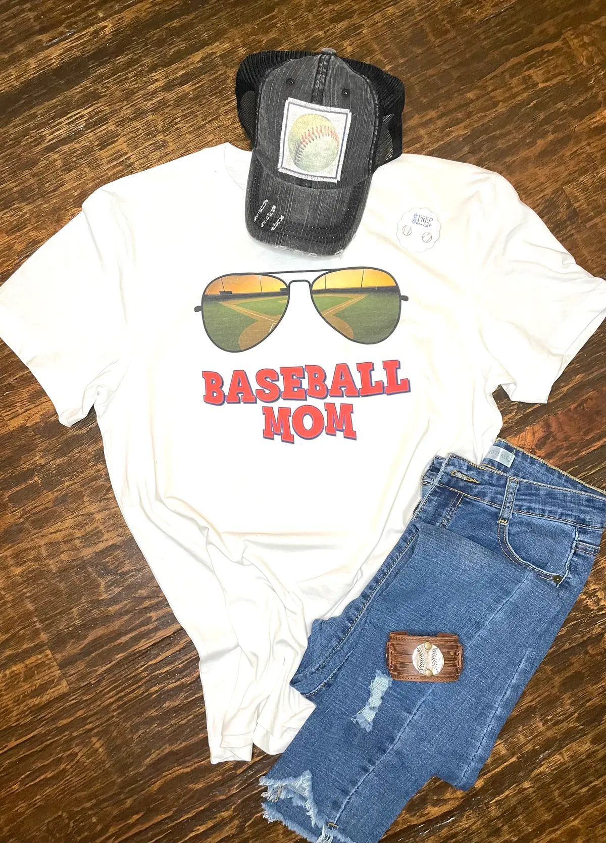 Baseball Mom Sunglasses Tee 1