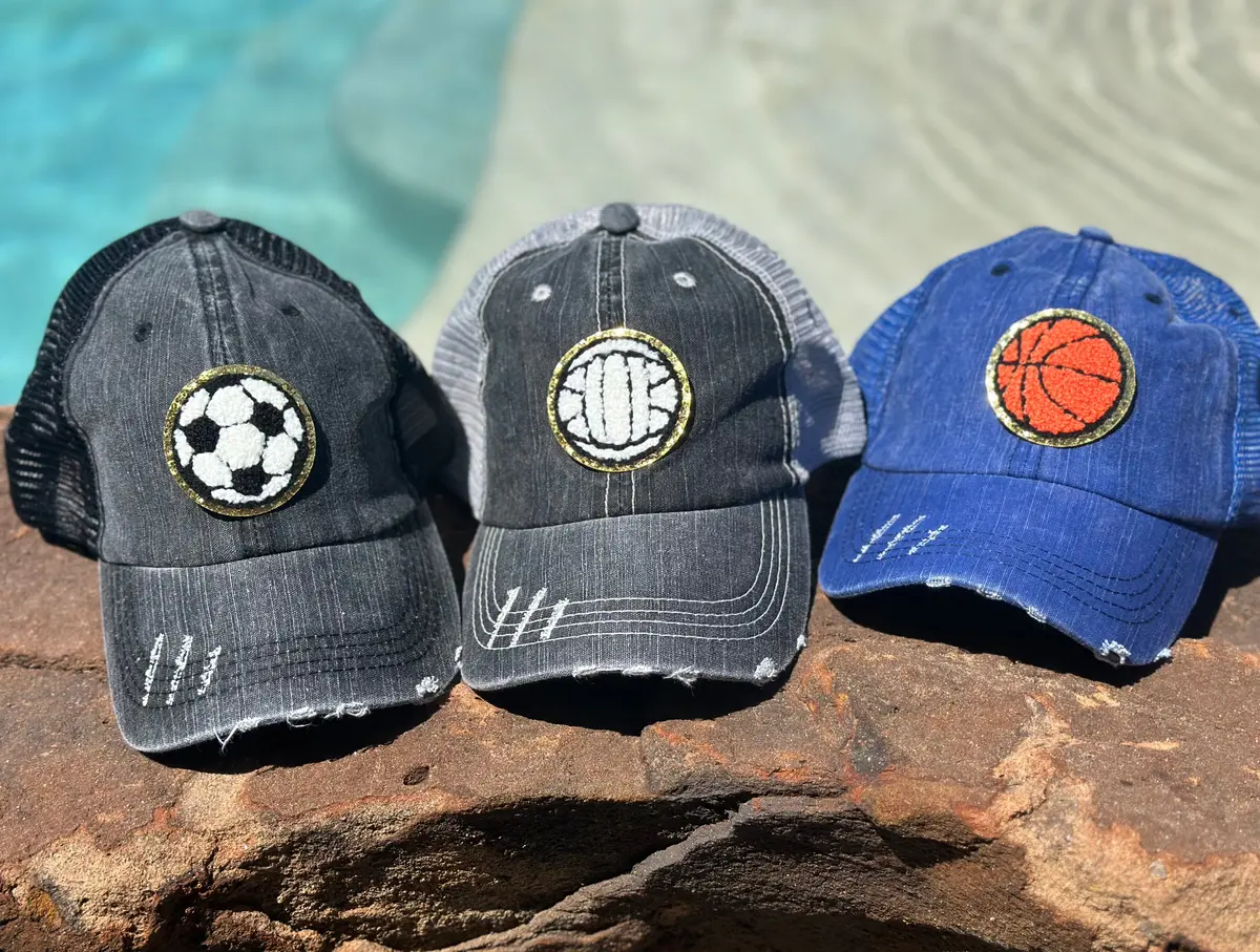 Chenille Sports Caps 1