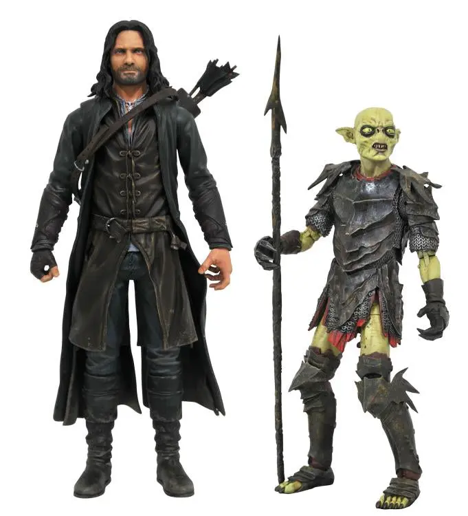 Lord Of The Rings Series 3 - Aragorn & Orc W/ Suaron Baf Pieces 1