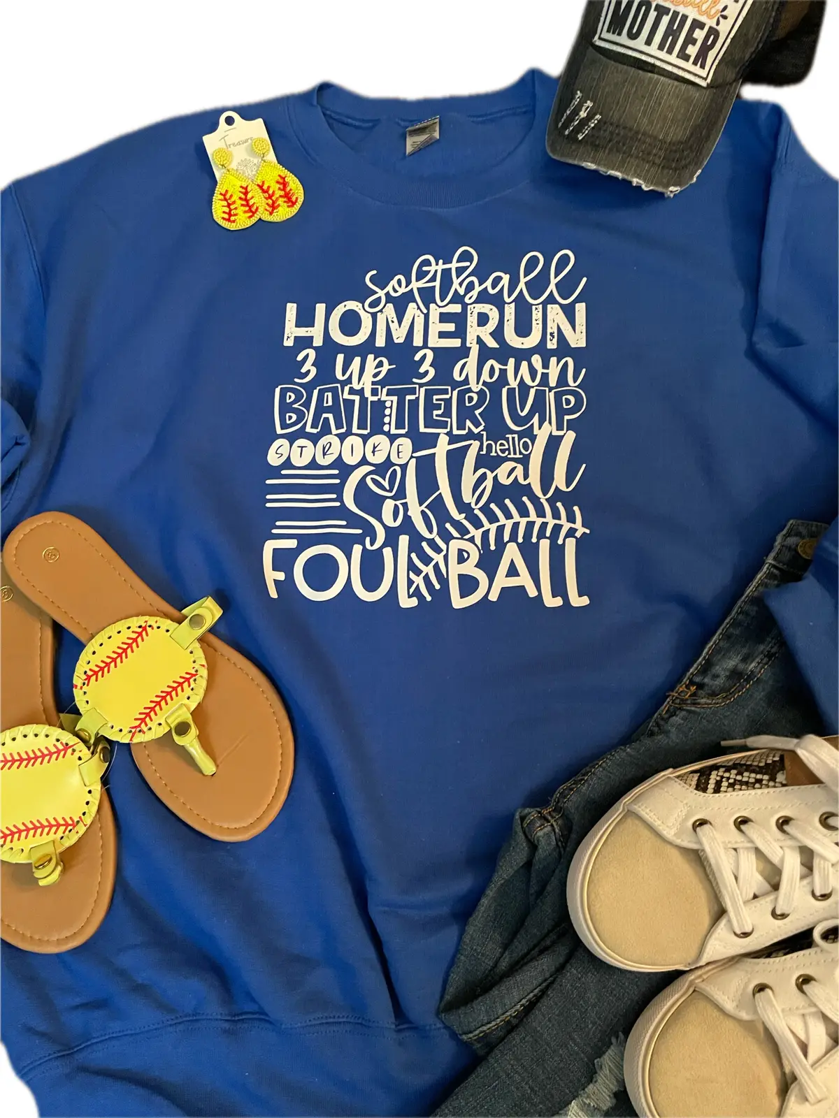 Softball Foul Ball Sweatshirt 1