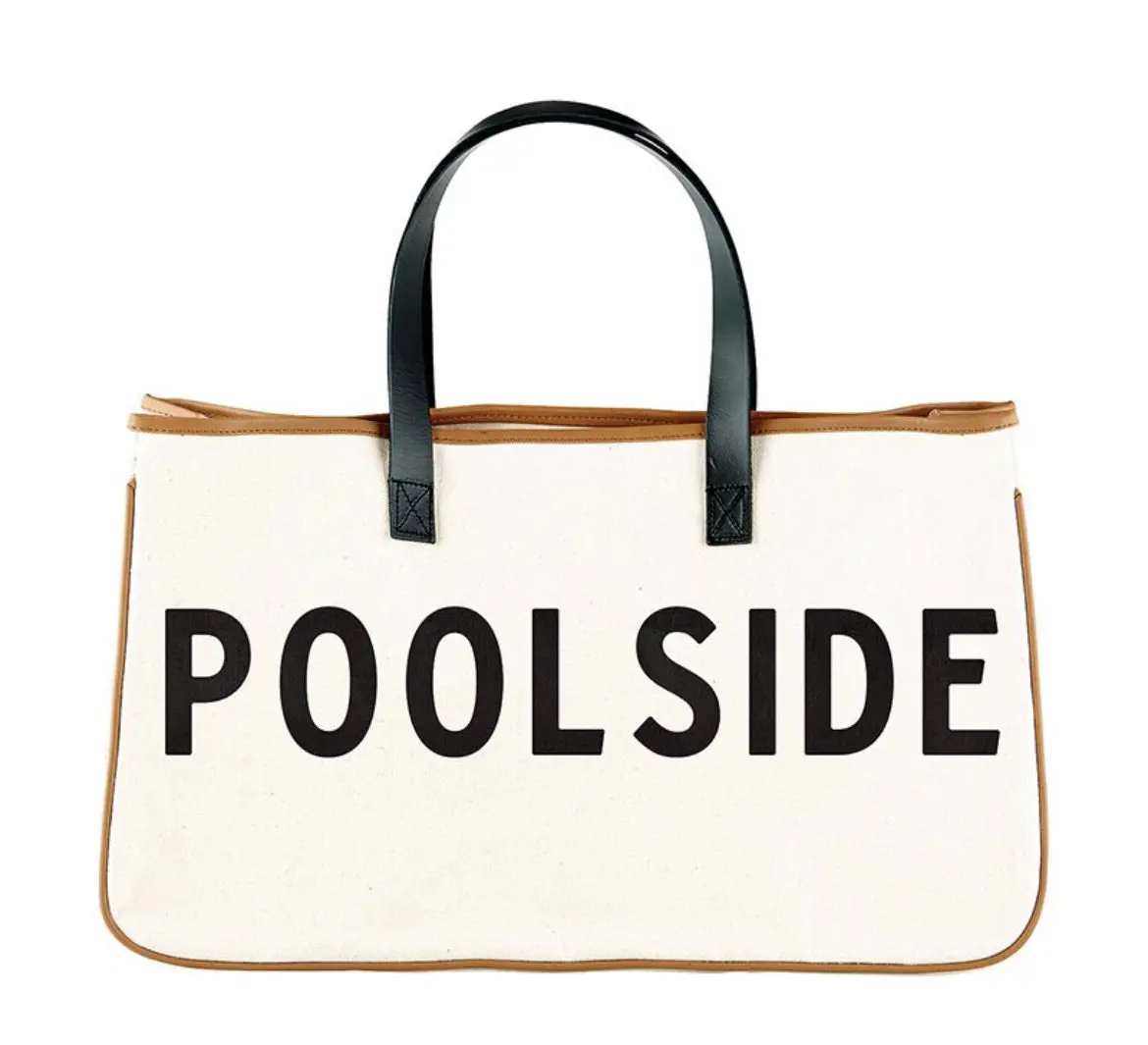 Canvas Poolside Tote Bag 1