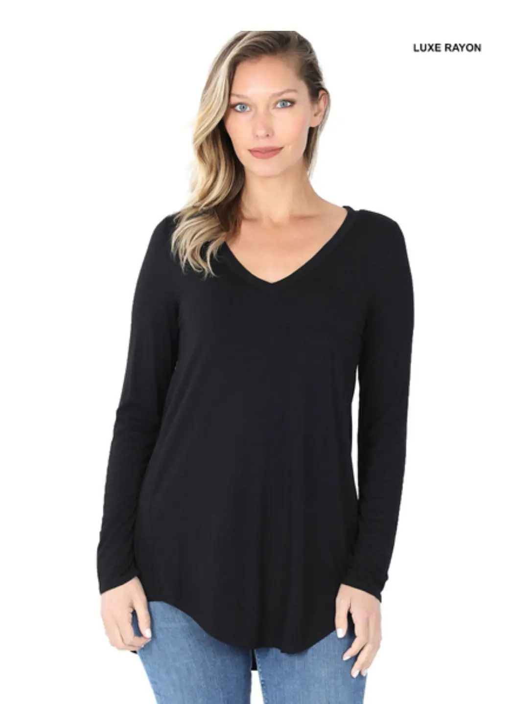 Luxe Hi-Low Hem Top 1