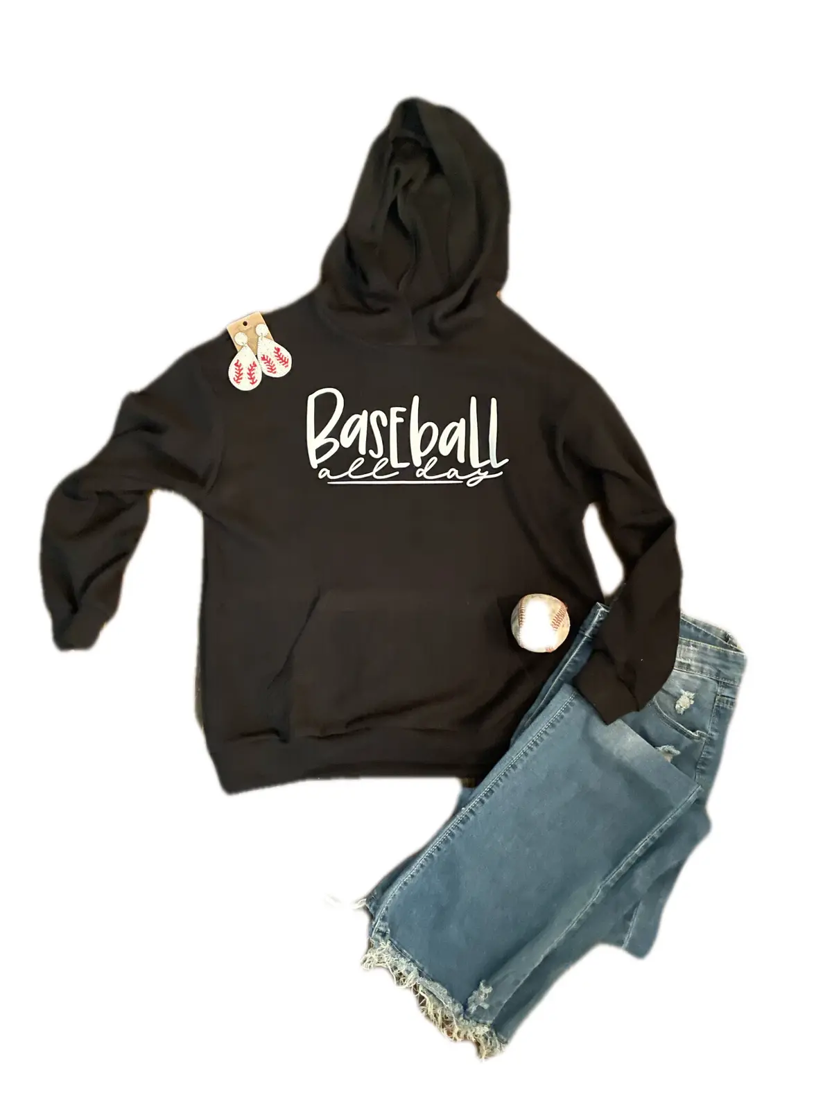 Baseball All Day Hoodie 1