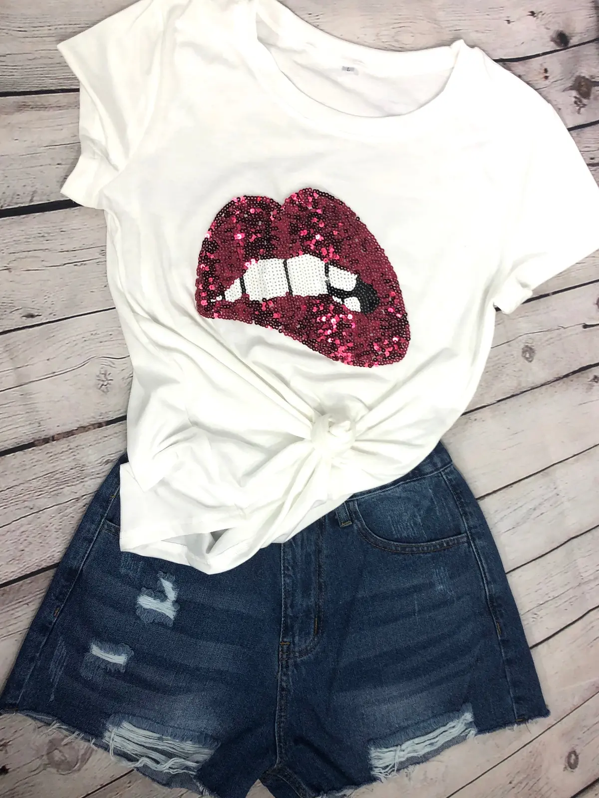 Bite My Lip Sequined Top 1