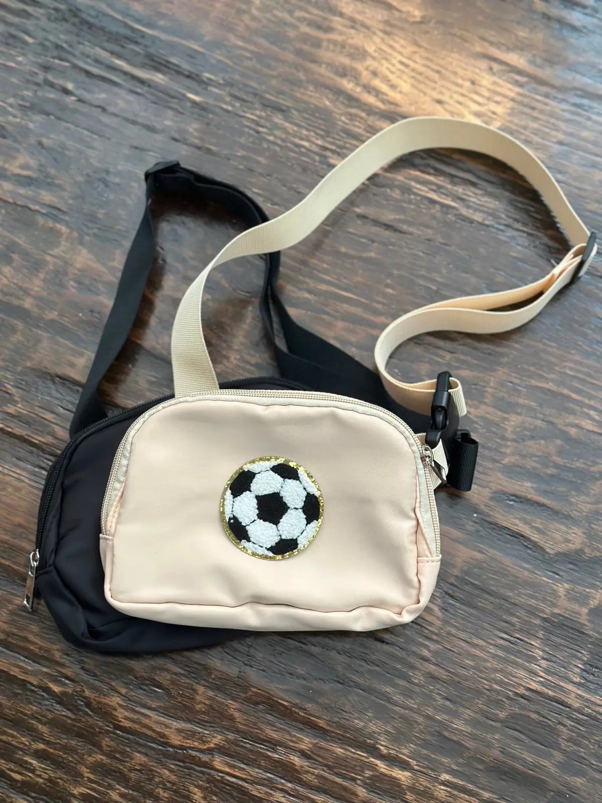 Chenille Patch Fanny/Crossbody Sports Purse 1