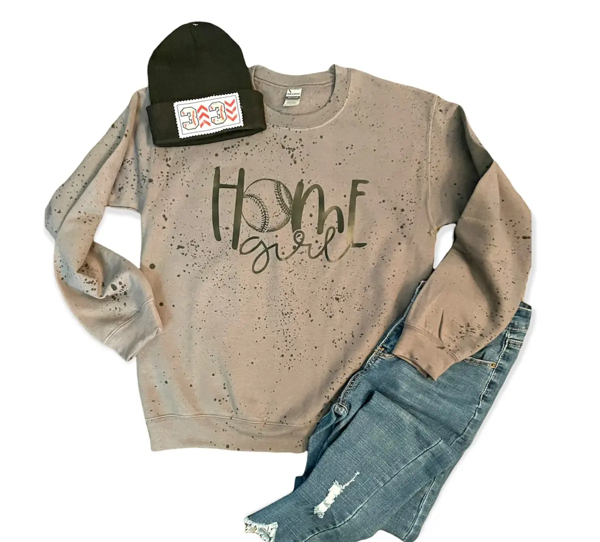 Home Girl Splatter Paint Sweatshirt 1
