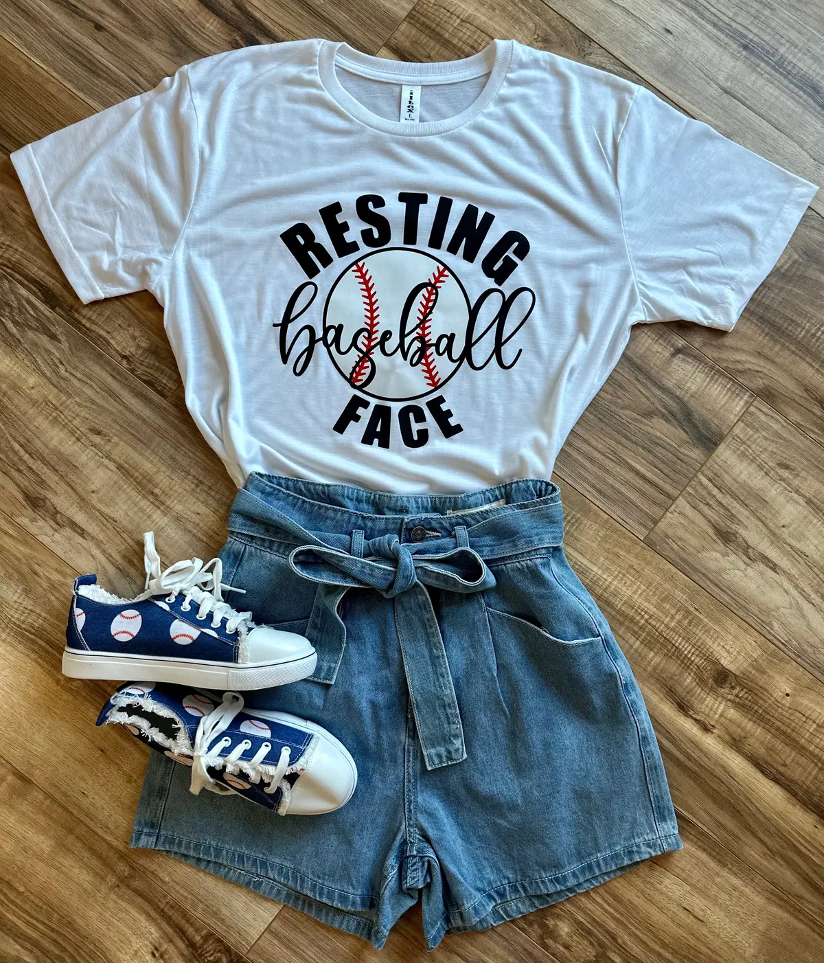 Resting Baseball Face T-Shirt 1